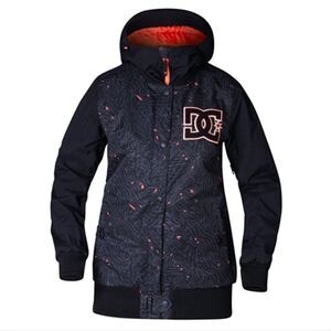 DC Squad 10K Women's Snow Jacket in Black & Orange